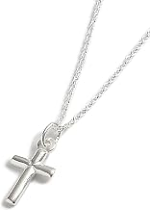 TINY SILVER CROSS PENDANT