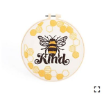 BEE KIND EMBROIDERY KIT 