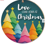 CERAMIC HANGING DECORATION LOVE