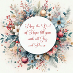 MAY THE GOD OF HOPE CHRISTMAS CARDS PACK OF 10