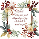 BEHOLD I BRING CHRISTMAS CARDS PACK OF 10
