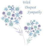 WITH DEEPEST SYMPATHY GREETINGS CARD