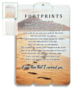 WOODEN PLAQUE FOOTPRINTS