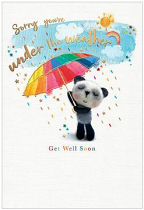 SORRY YOURE UNDER THE WEATHER GREETINGS CARD