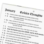 GOLDEN THOUGHTS 2025 CALENDAR