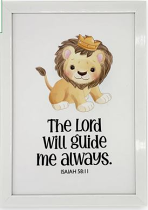 LION ISAIAH 58:11 WALL FRAME