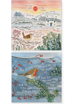 HANNAH DUNNETT I AM THE LIGHT OF THE WORLD LOVE CAME DOWN CHRISTMAS CARDS