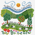 HANNAH DUNNETT CROSS STITCH PATTERN THE LORD IS MY SHEPHERD