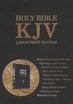 KJV LARGE PRINT BIBLE BLACK IMITATION