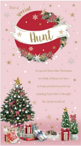 AUNT CHRISTMAS CARD