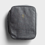 BIBLE CASE CROSS CHARCOAL