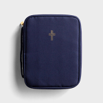 BIBLE CASE CROSS NAVY