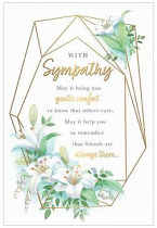 WITH SYMPATHY GREETINGS CARD