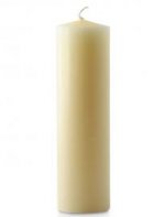 2 X 15 INCH IVORY BEESWAX CANDLE