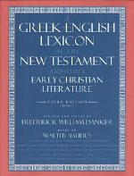GREEK ENGLISH LEXICON OF NEW TESTAMENT AND OTHER EARLY CHRISTIAN LITERATURE